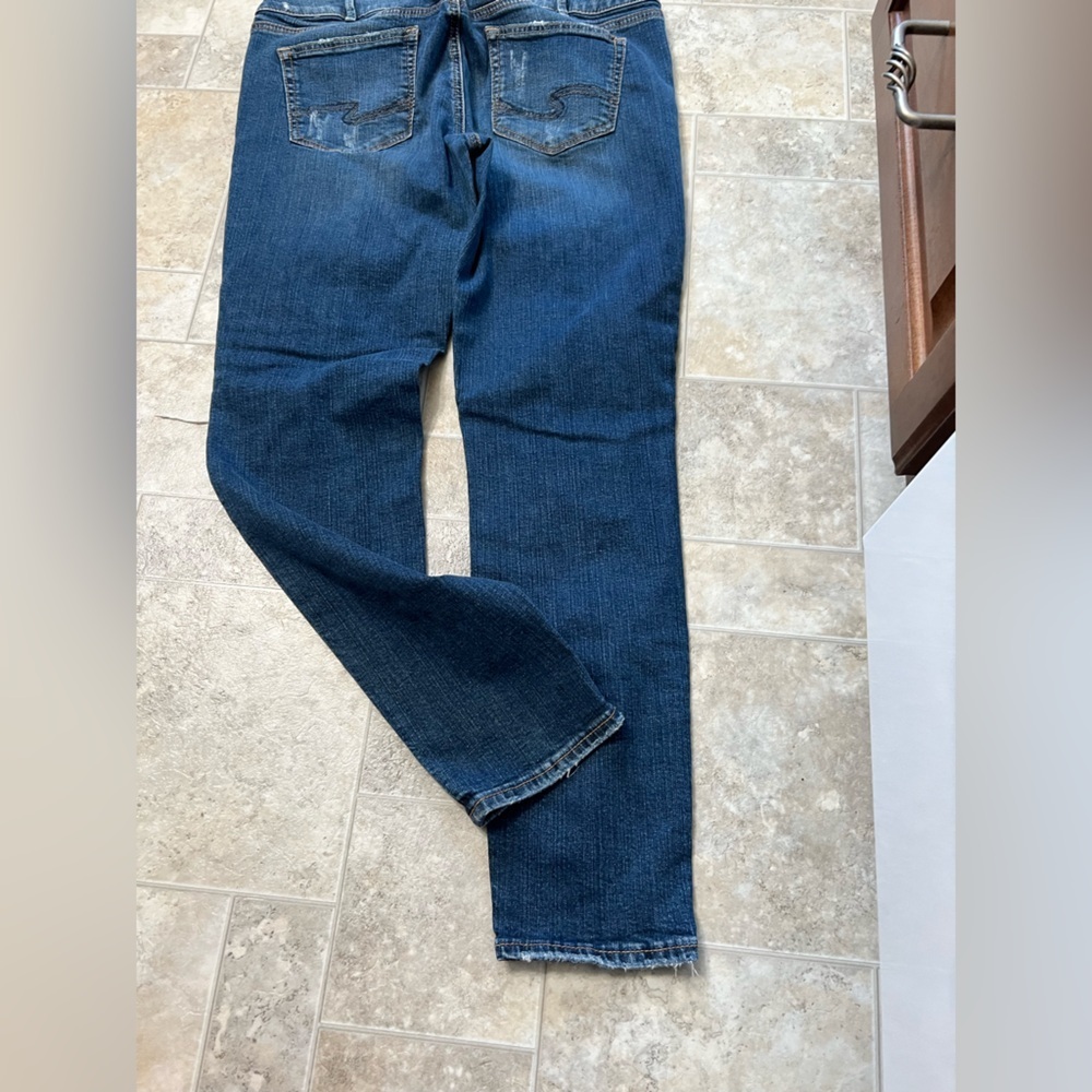 Women’s silver jeans distressed suki skinny 32/29 - Picture 7 of 10